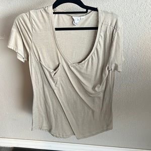 Short sleeve v neck